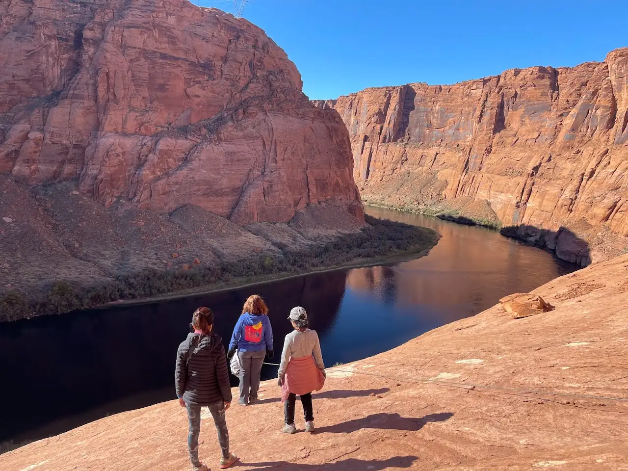 Hiking At Horseshoe Bend, Arizona