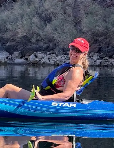 Tina on the Colorado River